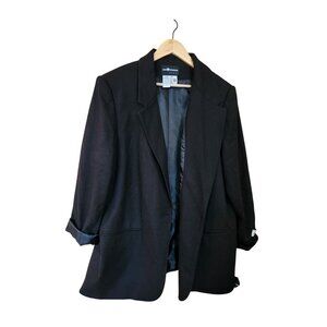 Vintage Sag Harbour 100% Wool Black Blazer Y2K 1990's Womens size 18W NWT
